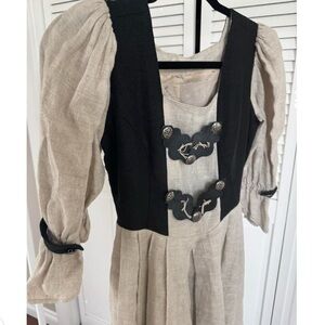 German dirndl linen dress